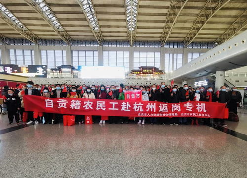 从家门口送到厂门口,百名自贡籍农民工坐包机飞杭州返岗啦